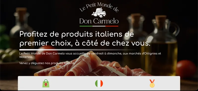 Site Le Petit Monde de Don Carmelo - épicerie italienne